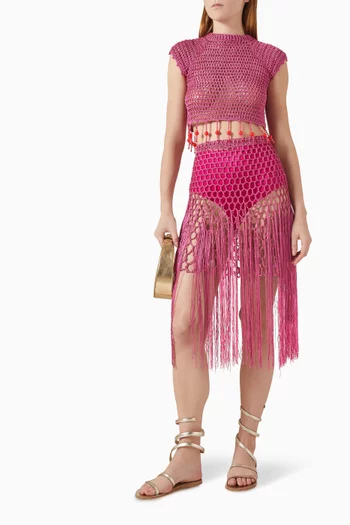 Palmare Sheer Net Skirt