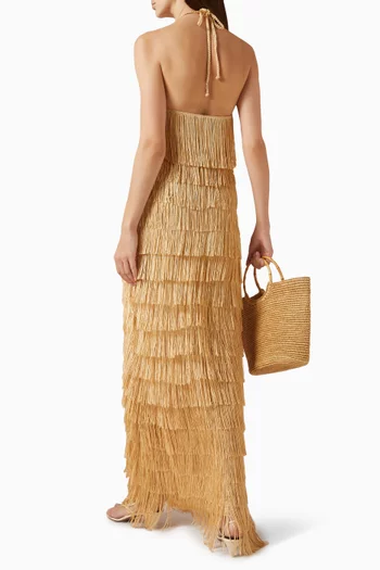 Zamba Fringe Gown