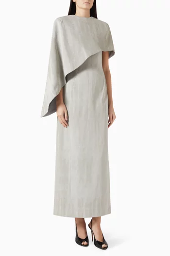 Cape Maxi Dress
