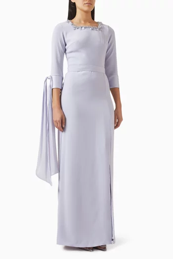 Floral Applique Gown