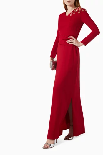 Floral Applique Gown