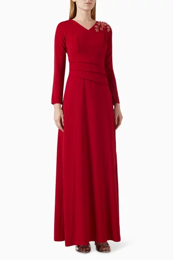 Floral Applique Gown