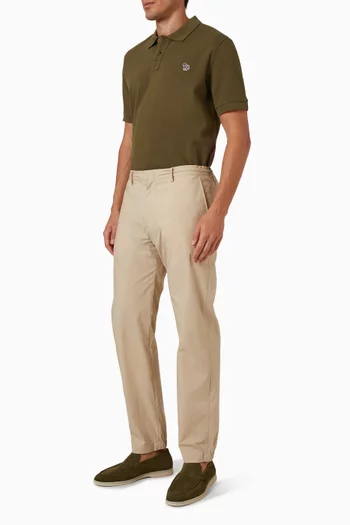 تي شيرت بولو بشعار زيبرا قطن بيكيه