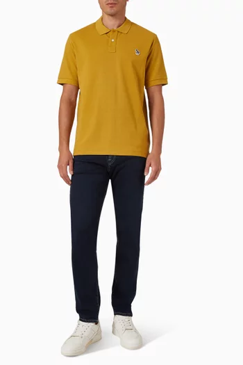 تي شيرت بولو بشعار زيبرا قطن بيكيه