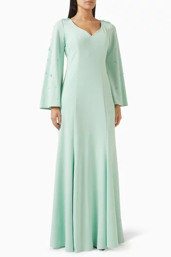 Bead Embellished Gown