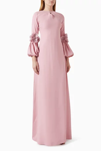 Floral Applique Gown