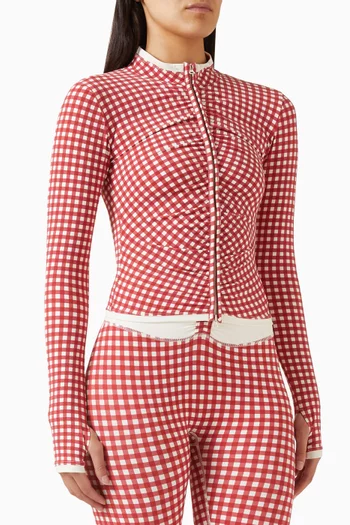 Luxe Balance Ruched Zip-up Jacket in Freeform™