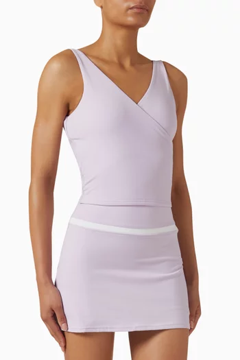 Luxe Balance Plunge Sports Crop Top