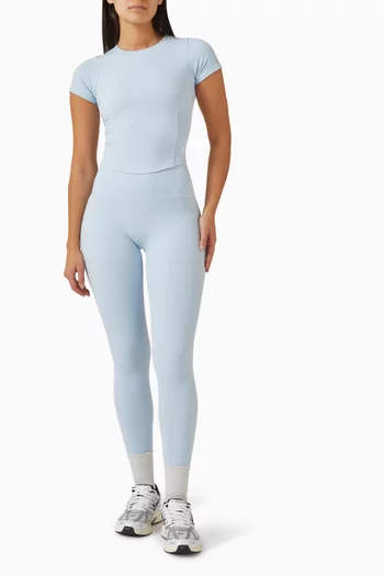 تي شيرت لكس بالانس بتصميم منحوت قماش فري فورم