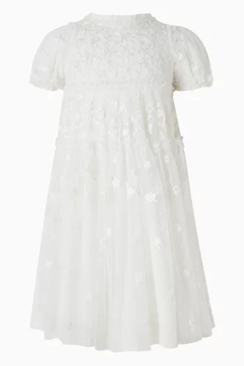 فستان جارلاند مزين بأشرطة