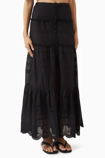 Paoline Broderie Anglaise Skirt in Organic Cotton