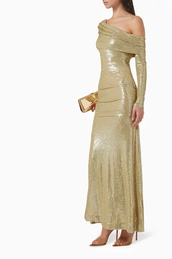 Nova One-shoulder Ankle Gown