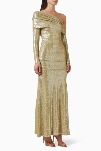 Nova One-shoulder Ankle Gown