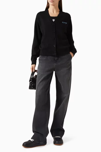 Wild Tiger Cardigan in Wool Blend