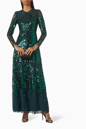 Aurora Sequin-embellished Gown