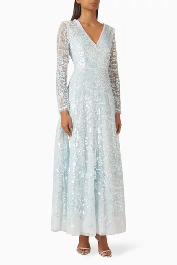 Chandelier Sequin-embellished Gown