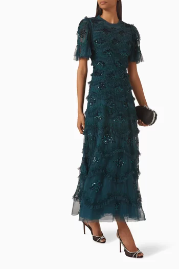 Daisy Wave Ankle Gown