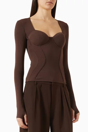 Sweetie Cut-out Top in Cotton Blend