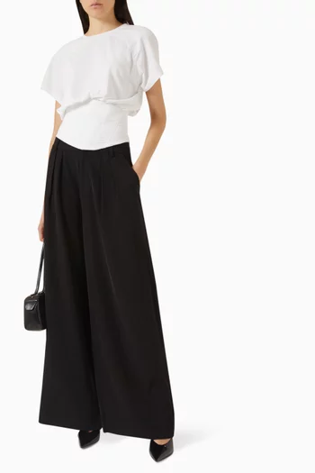 Pleaty Wide-leg Pants