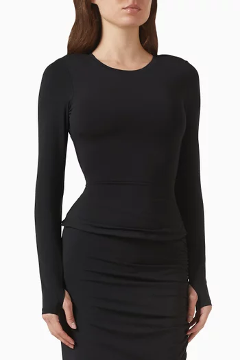 Shapey Crewneck Top in Modal Jersey