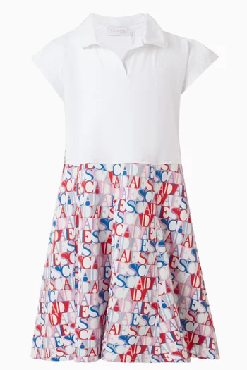 Logo-print Shirt Dress in Cotton