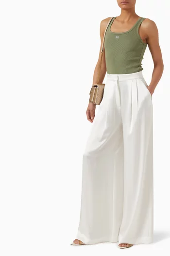 بلوزة كالكوليتور بلا أكمام قطن