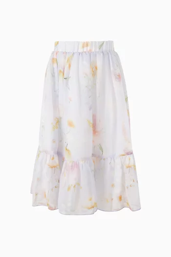 Floral-print Maxi Skirt