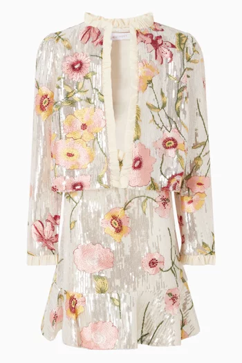 Sequin Jacket & Mini Skirt Set