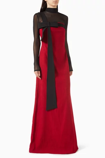 Trang Bow Maxi Dress