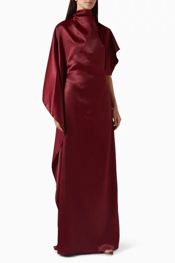 Dieu Nhu Maxi Dress in Satin