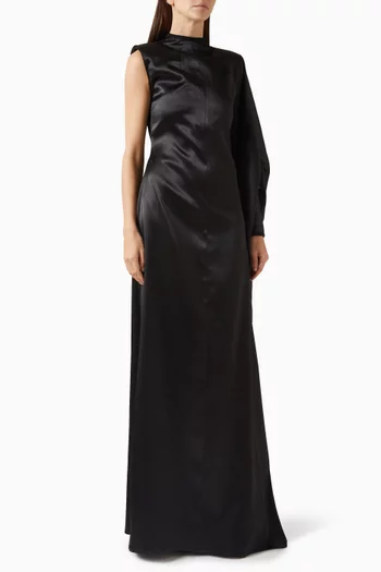 Huyen Dan Maxi Dress in Satin