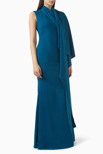 Nguyet Nga Dress in Velvet-cotton