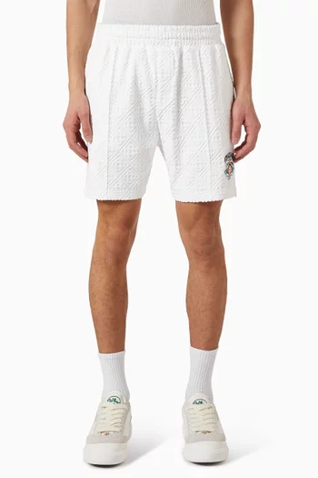 Monogram Towelling Shorts in Cotton-blend