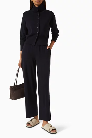 Barrel-leg Pants in Wool