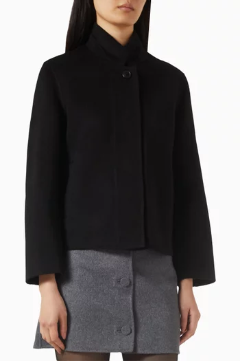 Structured Jacket in Double-face Wool
