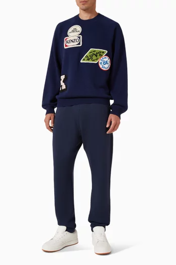 سترة مزينة بزهرة بوكي قماش منسوج