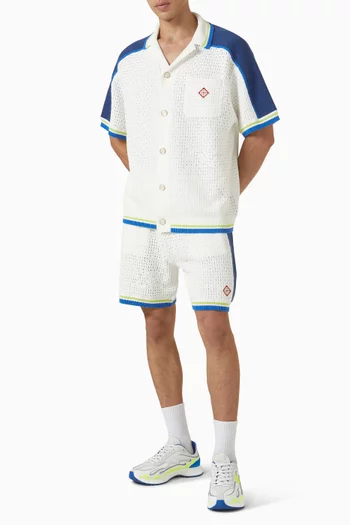 Crochet Shirt in Cotton Blend