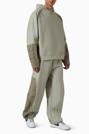 كنزة بغطاء رأس شوري بتصميم عملي منسوج معالج بتقنية Dri-FIT