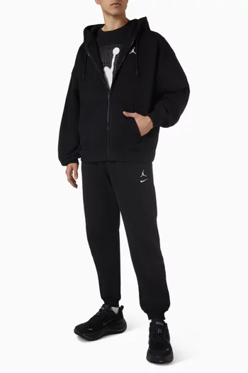 Brooklyn Oversized Full-zip Hoodie in Fleece