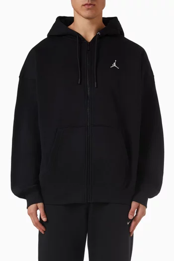 Brooklyn Oversized Full-zip Hoodie in Fleece