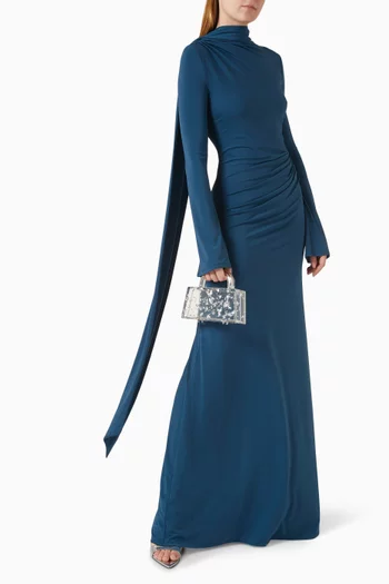 فستان بكاب وكشكش