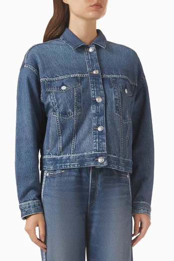 Miramar Trucker Jacket in Cotton-terry