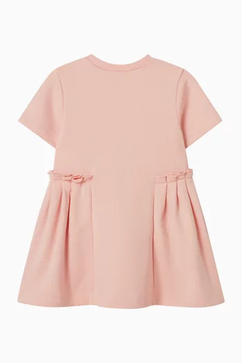 فستان بطبعة شعار الماركة قطن