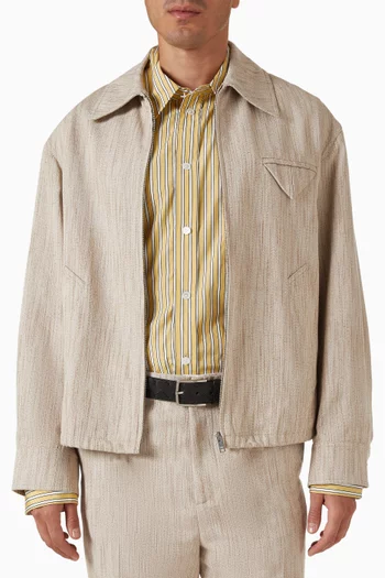 Belt in Intrecciato Leather