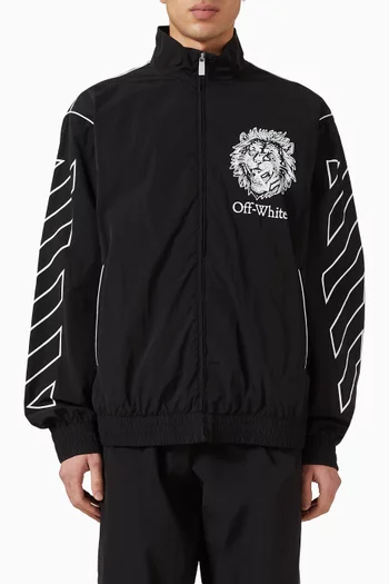 Lion Track Jacket in Nylon