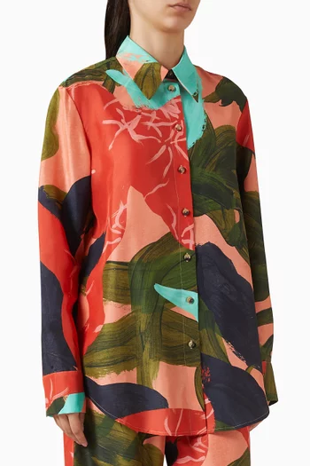Mauritius Printed Shirt in Silk