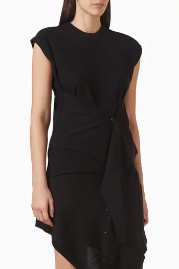 Buttoned Top in Merino Wool Blend