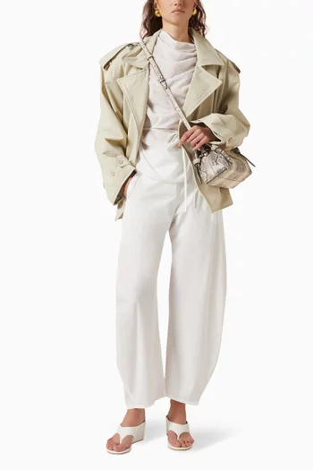 معطف ترنش بيبي قصير بسلك