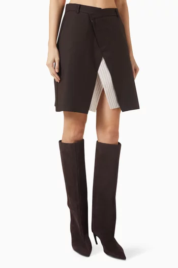 تنورة مايا بتصميم ملفوف بطبقات متعددة