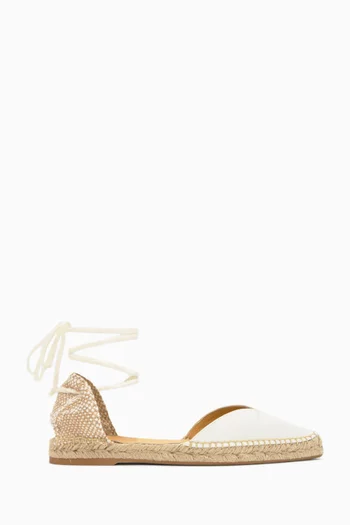 حذاء إسبادريل برافا بكعب مسطح ستان